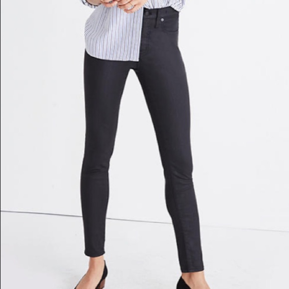 Madewell 9”High-Rise Skinny Jean Coated Edition